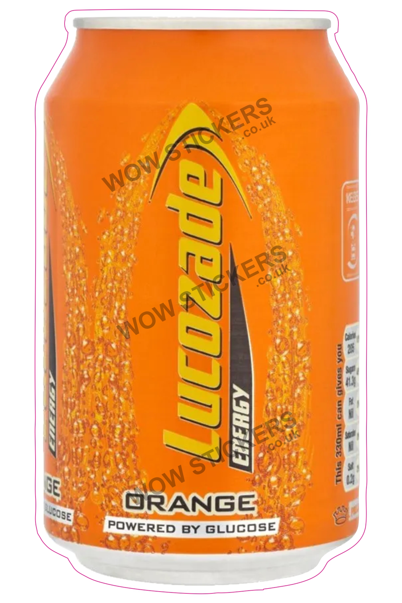 Lucozade Orange Soft Drink Can