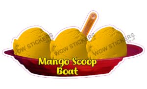 Mango Scoop Ice Cream Boat
