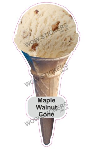 Maple Walnut Scoop Ice Cream Cone