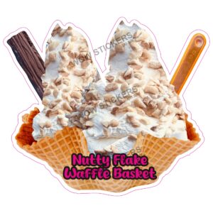 Nutty Flake Waffle Basket
