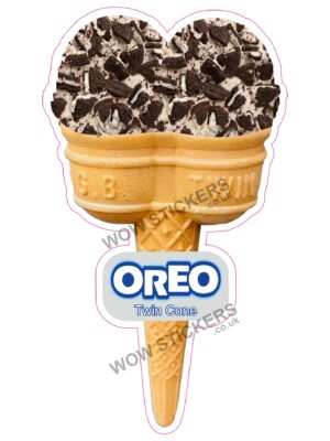 Oreo Scoop Ice Cream Twin Cone