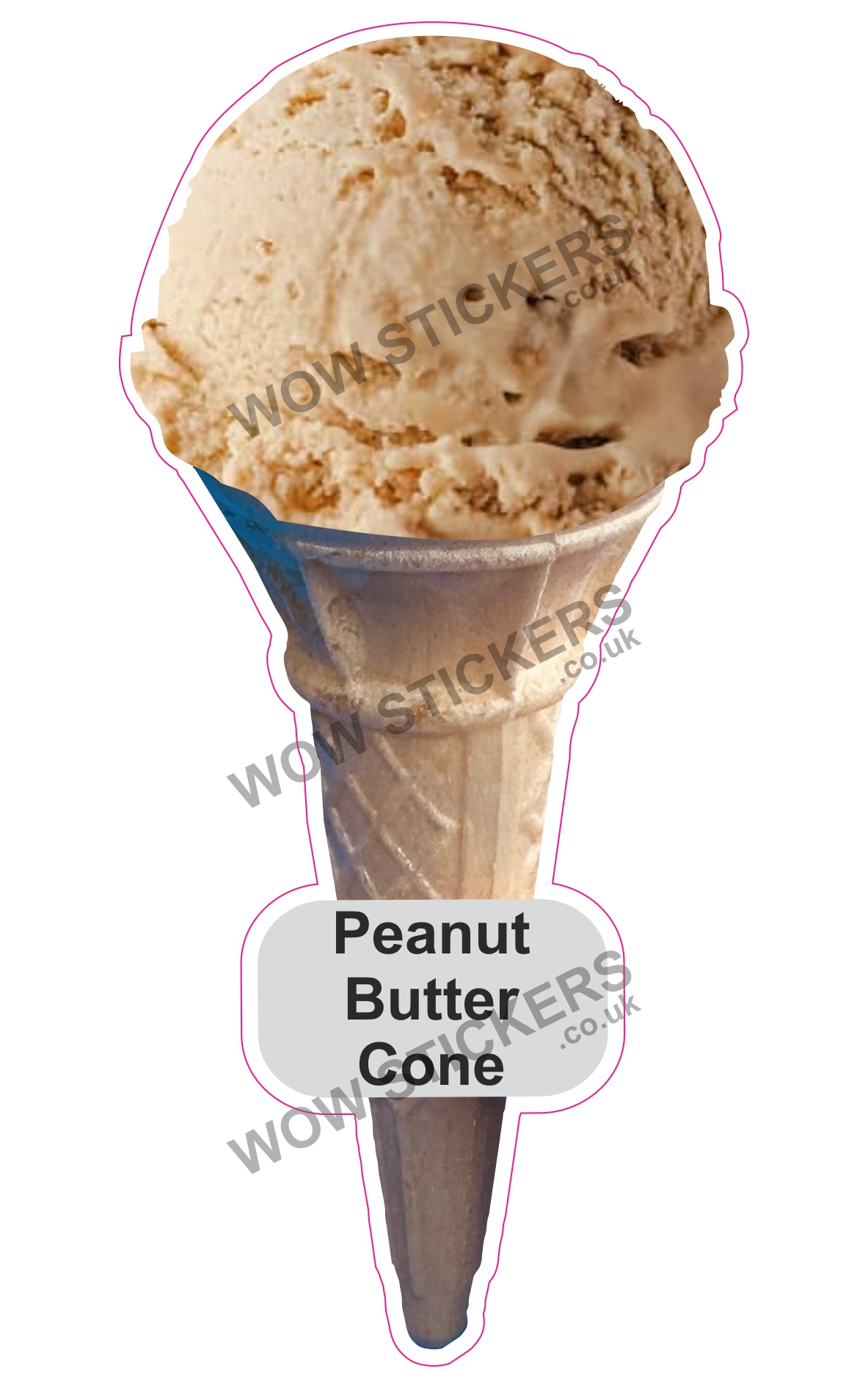 Peanut Butter Scoop Ice Cream Cone
