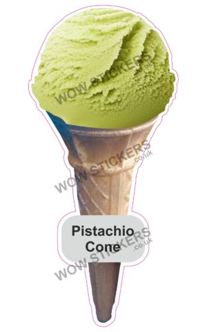 Pistachio Scoop Ice Cream Cone