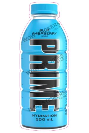 Prime Blue Raspberry Soft Drink Bottle