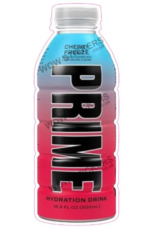 Prime Cherry Freeze Soft Drink Bottle