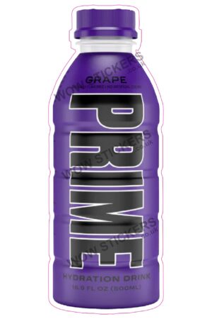 Prime Grape Soft Drink Bottle