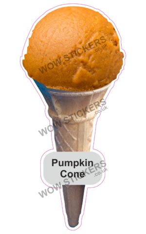 Pumpkin Scoop Ice Cream Cone