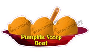 Pumpkin Scoop Ice Cream Boat