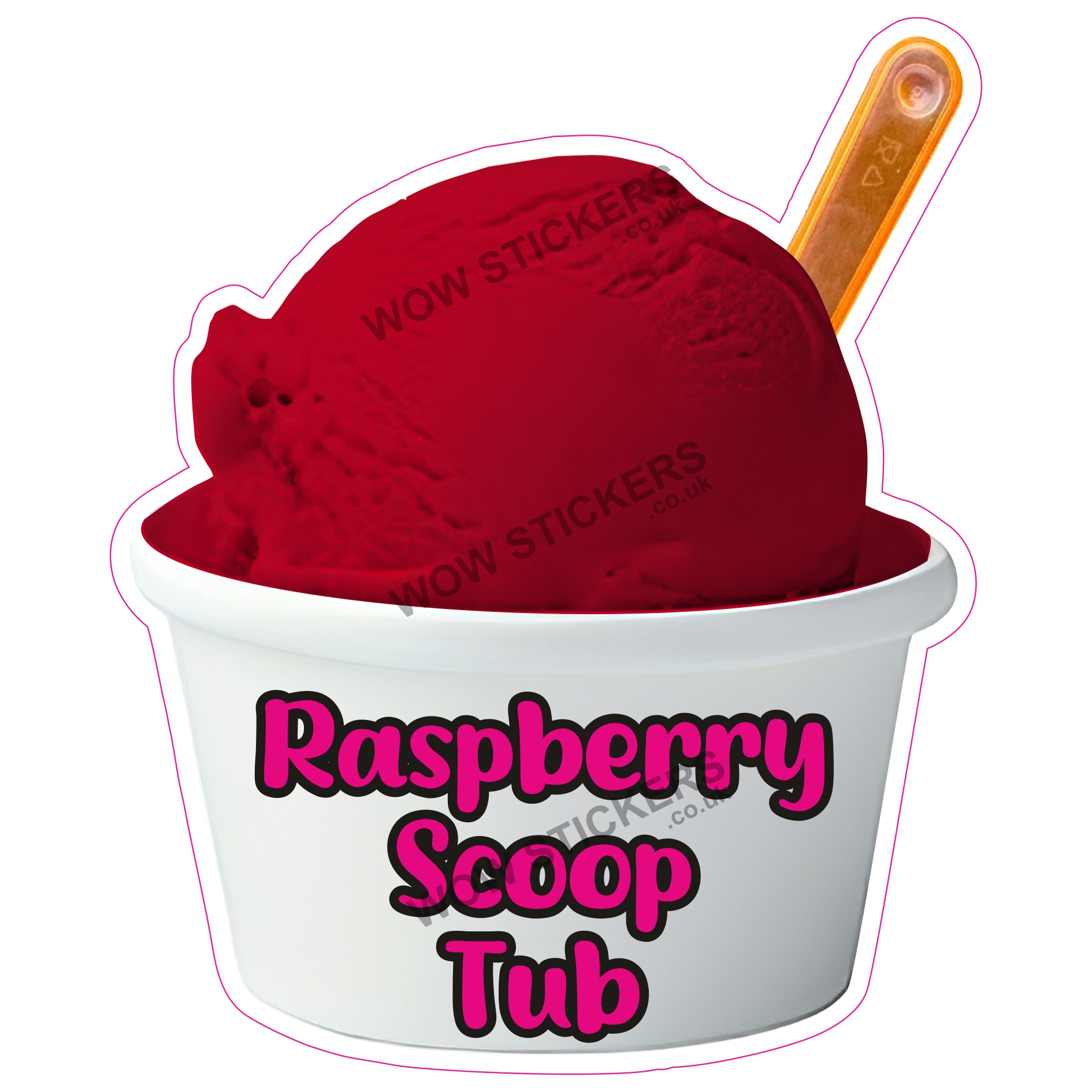 Raspberry Scoop Ice Cream Tub