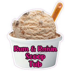 Rum & Raisin Scoop Ice Cream Tub