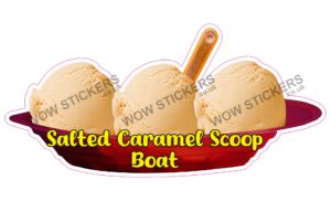 Salted Caramel Scoop Ice Cream Boat