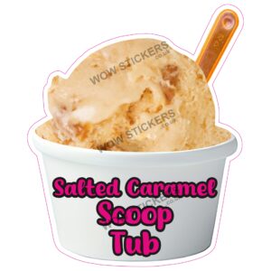 Salted Caramel Scoop Ice Cream Tub