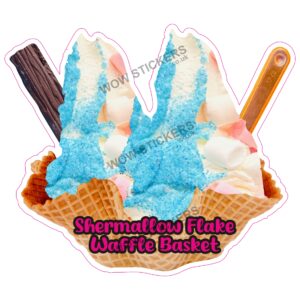 Shermallow Flake Waffle Basket