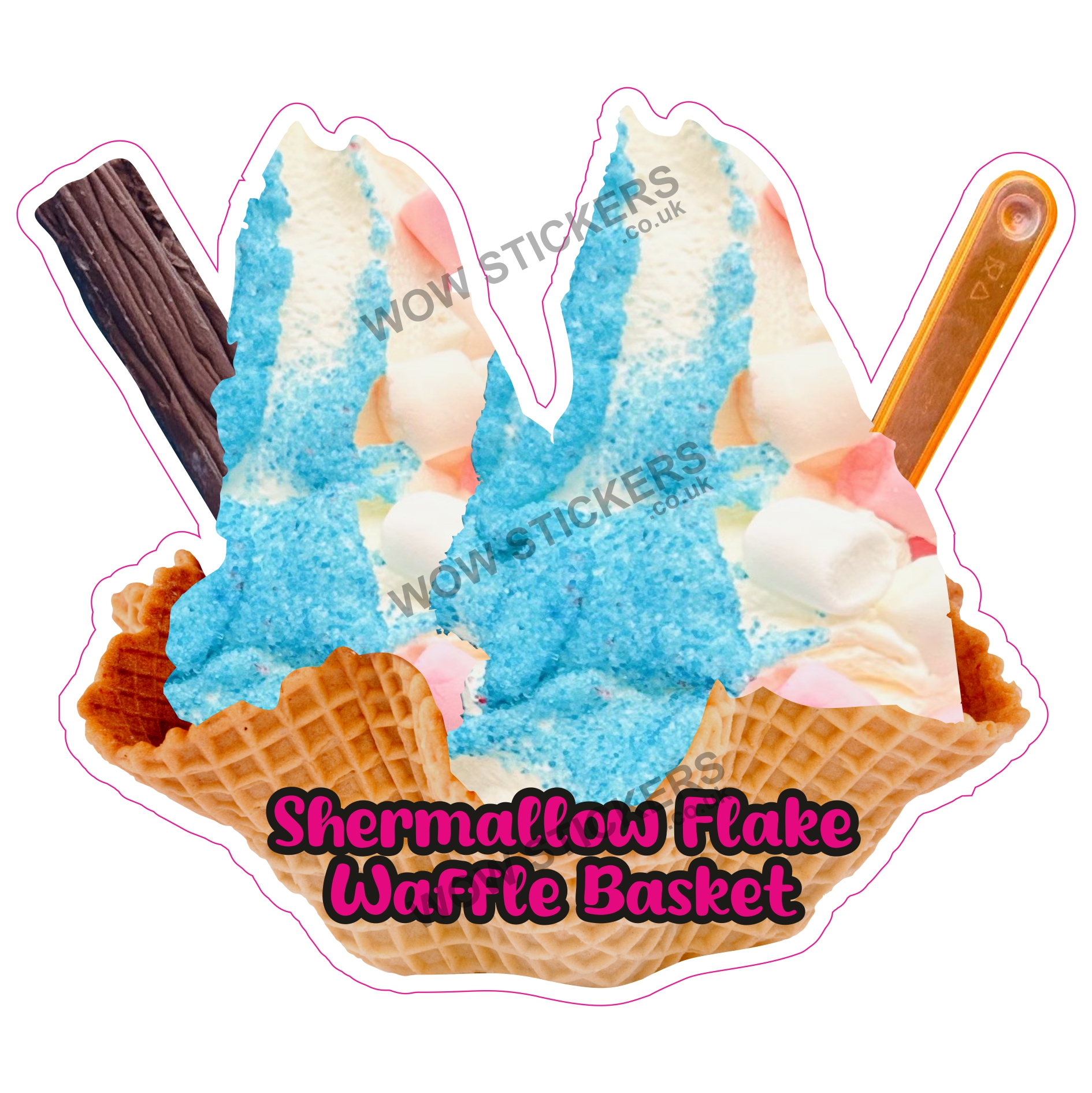 Shermallow Flake Waffle Basket