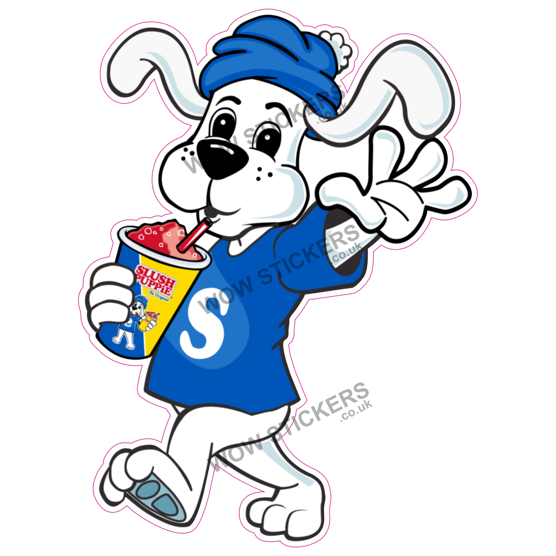 Slush Puppie Dog Drinking