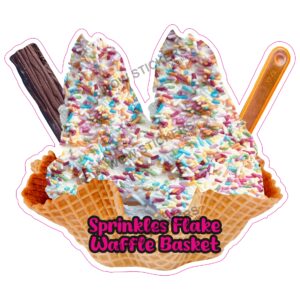 Sprinkles Flake Waffle Basket