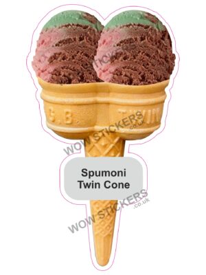 Spumoni Scoop Ice Cream Waffle Cone