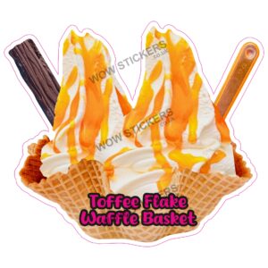 Toffee Flake Waffle Basket