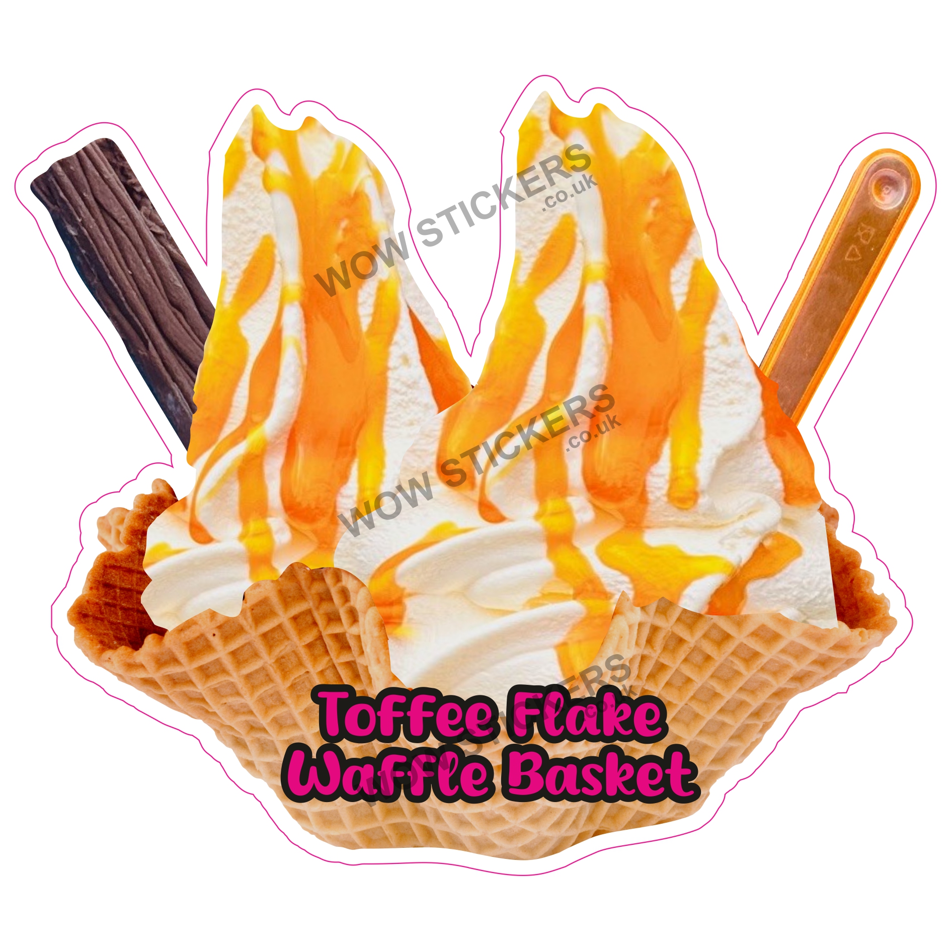 Toffee Flake Waffle Basket