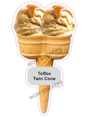 Toffee Scoop Ice Cream Waffle Cone