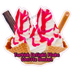 Turkish Delight Flake Waffle Basket