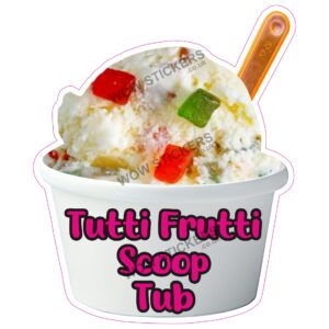 Tutti-Frutti Scoop Ice Cream Tub
