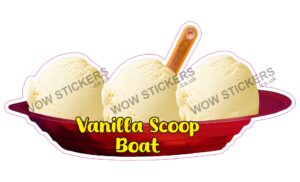 Vanilla Scoop Ice Cream Boat