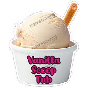 Vanilla Scoop Ice Cream Tub