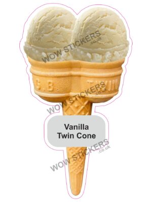 Vanilla Scoop Ice Cream Waffle Cone