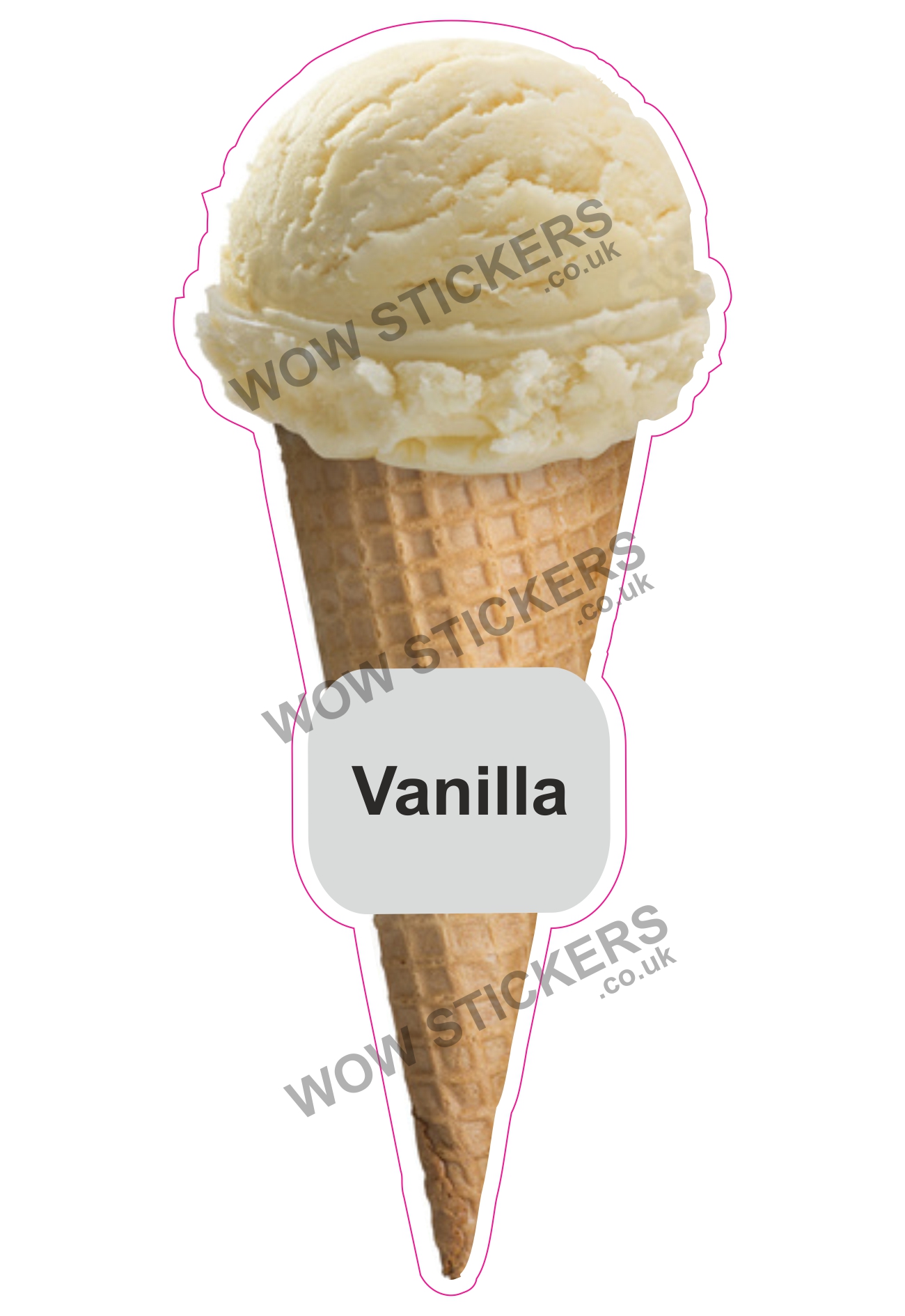 Vanilla Scoop Ice Cream Waffle Cone