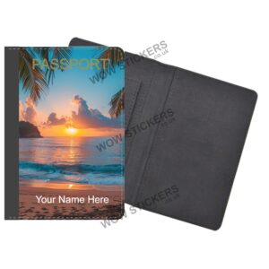 Caribbean Beach Scene Passport Holder