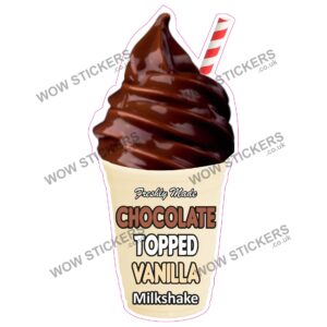 Chocolate Topped Vanilla Milkshake