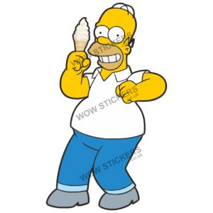 Homer Simpson with Ice Cream