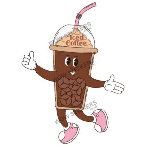 Iced Coffee Food Mascot