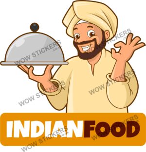 Indian Chef Food Mascot