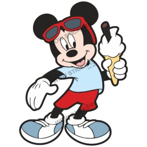 Mickey Mouse with Ice Cream