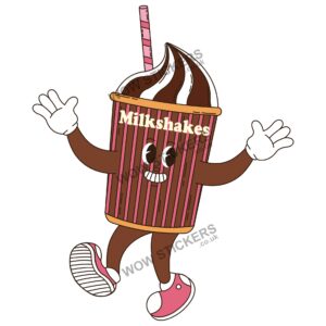 Milkshake Food Mascot