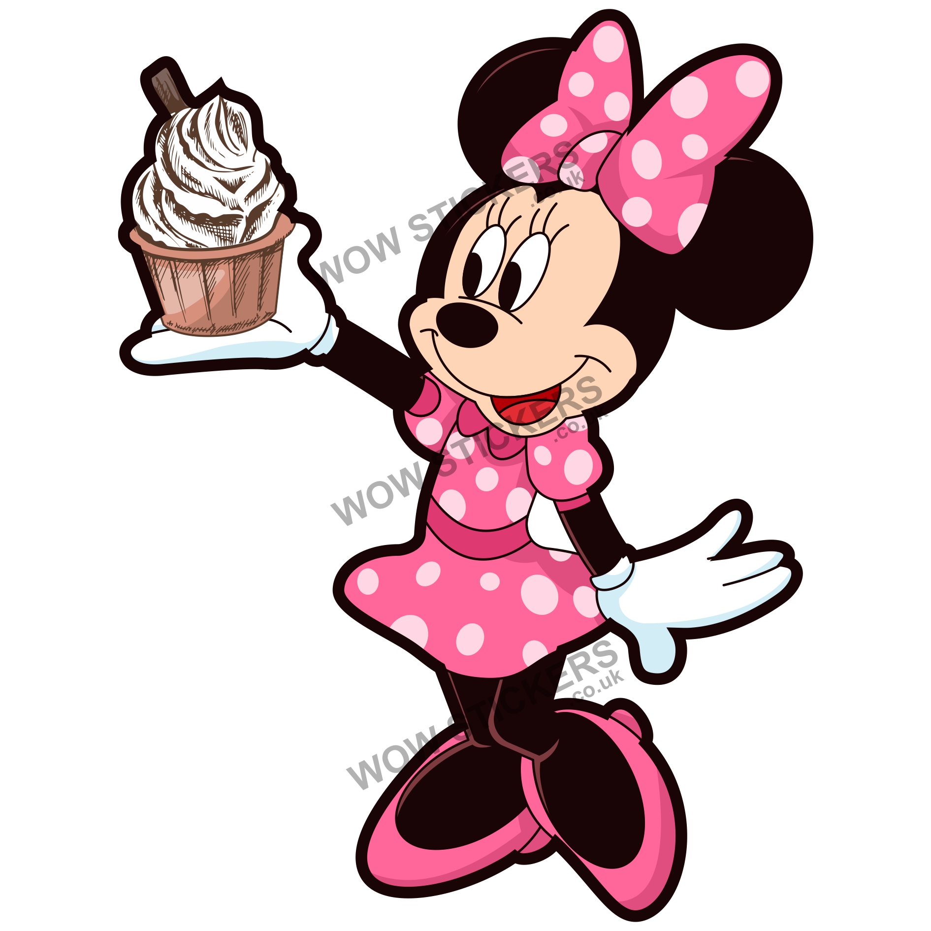 Minnie Mouse with Ice Cream
