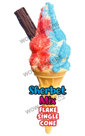 Sherbet Mix Cone with Flake
