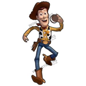 Woody from Toy Story with an Ice Cream Sandwich