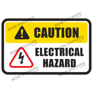 Caution Electrical Hazard Health & Safety Sticker