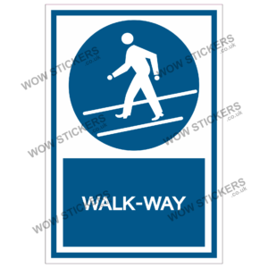 Walk Way Health & Safety Sticker