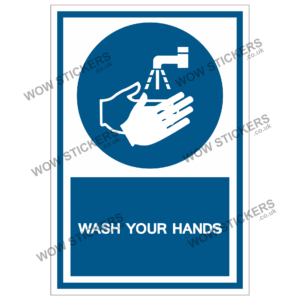 Wash Your Hands Health & Safety Sticker