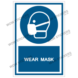 Wear Mask Health & Safety Sticker