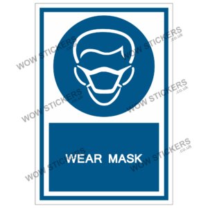 Wear Mask Health & Safety Sticker